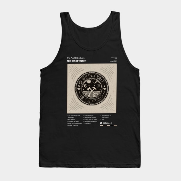 The Avett Brothers - The Carpenter Tracklist Album Tank Top by 80sRetro